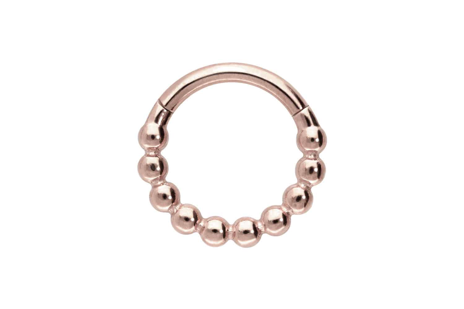 Titan Segmentring Clicker Piercing KUGELN